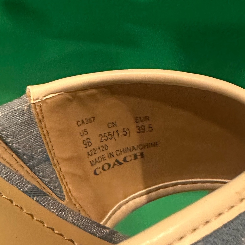 Coach Blue Casual Mules Comfortable Slip-On Design - Picture 3 of 4